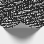 Kerstvakantie, kerstpatroon cadeaupapier (Hoek)