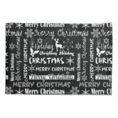 Kerstvakantie, kerstpatroon kussensloop (Achterkant)