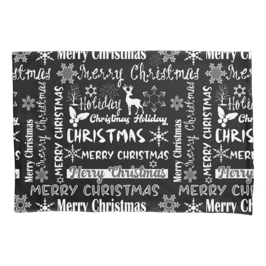 Kerstvakantie, kerstpatroon kussensloop (Voorkant)