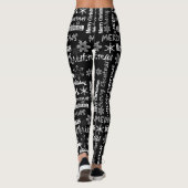 Kerstvakantie, kerstpatroon leggings (Achterkant)