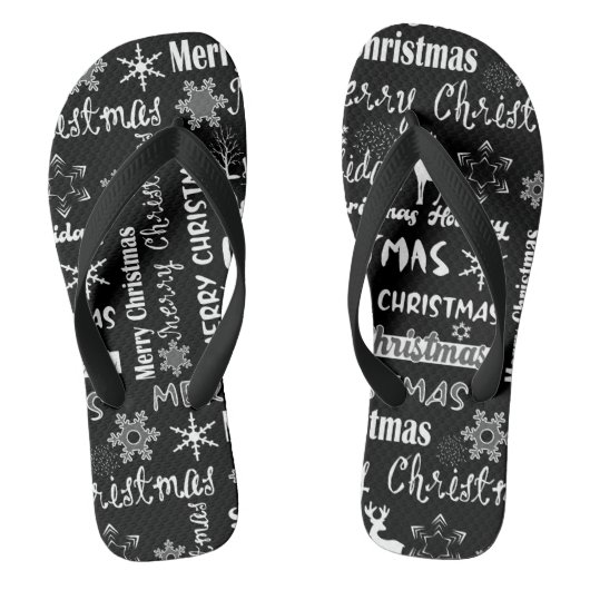 Kerstvakantie, Kerstpatroon  Teenslippers (Voetbed)