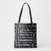Kerstvakantie, kerstpatroon tote bag (Voorkant)