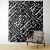 Kerstvakantie, kerstpatroon wandkleed (In situ)