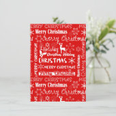 Kerstvakantie, kerstpatroon, winter (Staand voorkant)