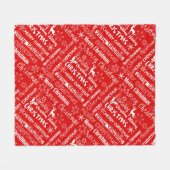 Kerstvakantie, kerstpatroon, winter fleece deken (Voorkant (Horizontaal))