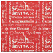 Kerstvakantie, kerstpatroon, winter stof (Swatch)