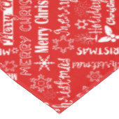 Kerstvakantie, kerstpatroon, winter tafelkleed (Gekanteld)