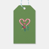Kerstvakantie Kerststokken,Confetti,Groen Cadeaulabel (Achterkant)