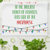 Kerstvakantie Keukenhanddoek (Gevouwen)