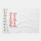 Kerstvakantie Keukenhanddoek (Horizontaal)