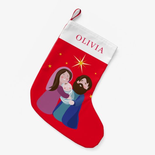 kerstvakantie kleine kerstsok (Voorkant (Hangend))