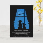 Kerstvakantie kleinzoon Schattigee Kattenhond Kaart (Gele Bloem)