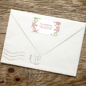 Kerstvakantie Kleurrijke Schattigee Wintersneeuwvl Etiket