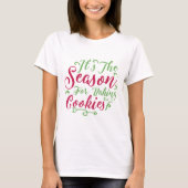 Kerstvakantie koekjes bakken T-shirt (Voorkant)
