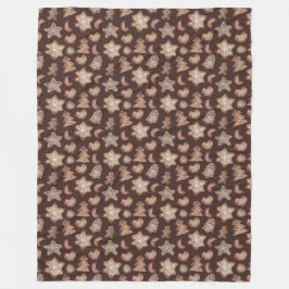 KERSTVAKANTIE KOEKJES FLEECE DEKEN