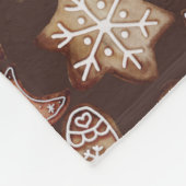 KERSTVAKANTIE KOEKJES FLEECE DEKEN (Hoek)
