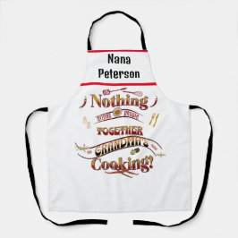 Kerstvakantie kookcadeau oma schort