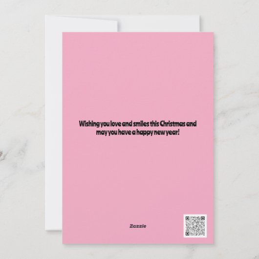 Kerstvakantie Kousen Kaart van een paar (Achterkant)