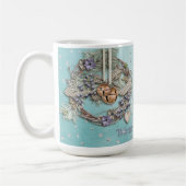 Kerstvakantie - Krans & Jingle Bells Koffiemok (Links)