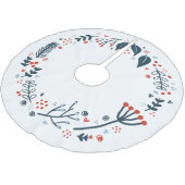 Kerstvakantie Krans rood en blauw Kerstboom Rok (Gekanteld)