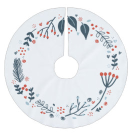 Kerstvakantie Krans rood en blauw Kerstboom Rok