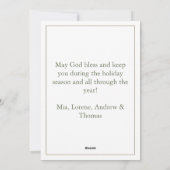 Kerstvakantie krans wenskaart feestdagenkaart (Achterkant)