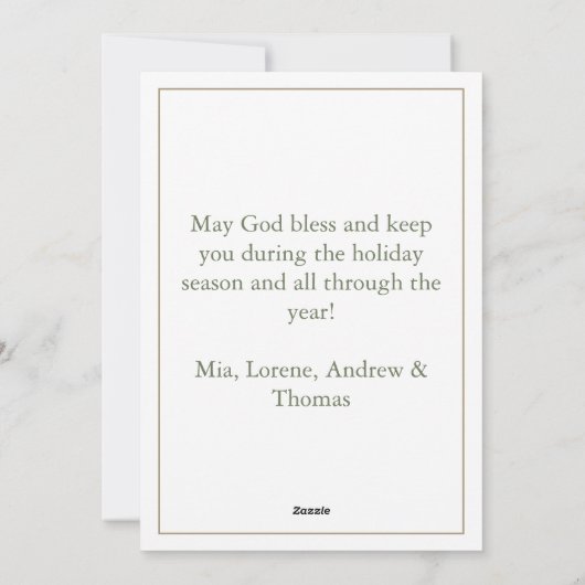 Kerstvakantie krans wenskaart feestdagenkaart (Achterkant)