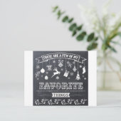 Kerstvakantie krijtbord feestdagenkaart (Staand voorkant)