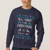Kerstvakantie lelijke sweatshirt (Voorkant)
