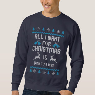 Kerstvakantie lelijke sweatshirt