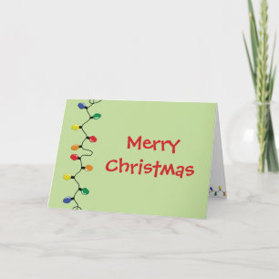Kerstvakantie lichten Aanpasbare kaart