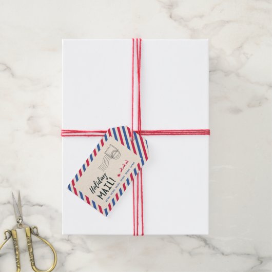 KERSTVAKANTIE MAIL CADEAULABEL (Met Touw)