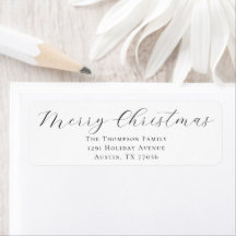 Kerstvakantie Mail Retouradres Label