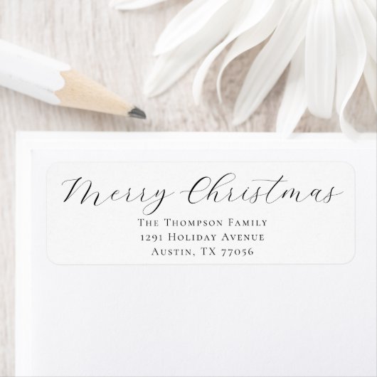 Kerstvakantie Mail Retouradres Label (Insitu)