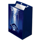 kerstvakantie medium cadeauzakje (Voorkant Gekanteld)