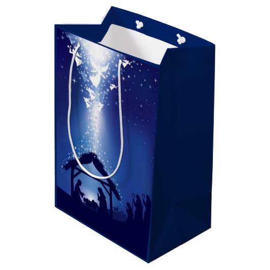 kerstvakantie medium cadeauzakje (Achterkant Gekanteld)