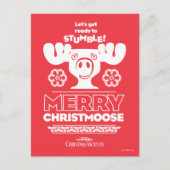 kerstvakantie | Merry Christmoose Briefkaart (Voorkant)