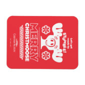 kerstvakantie | Merry Christmoose Magneet (Horizontaal)