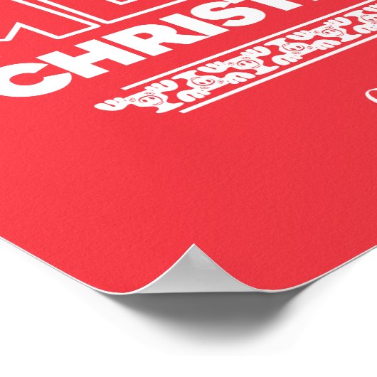 kerstvakantie | Merry Christmoose Poster (Hoek)