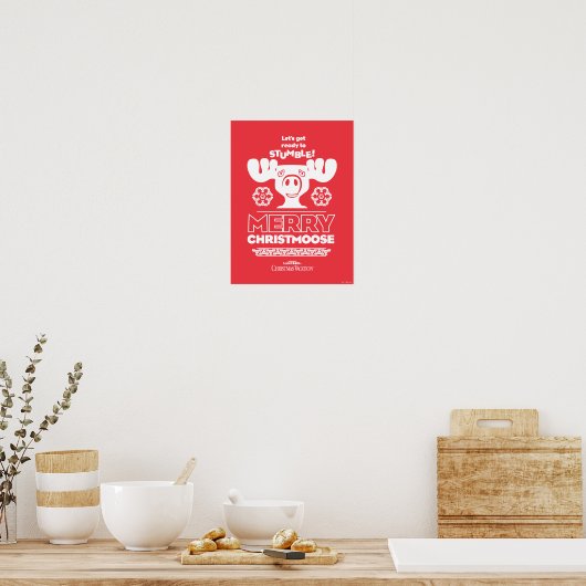 kerstvakantie | Merry Christmoose Poster (Keuken)