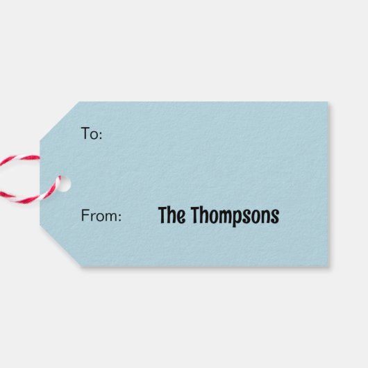 kerstvakantie Merry Clarkmas Cadeaulabel (Achterkant Horizontaal)