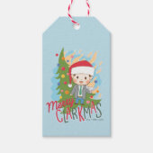 kerstvakantie Merry Clarkmas Cadeaulabel (Voorkant)