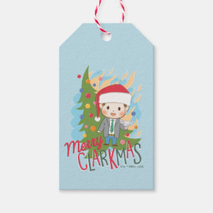 kerstvakantie Merry Clarkmas Cadeaulabel