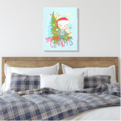 kerstvakantie Merry Clarkmas Canvas Afdruk (Insitu (Slaapkamer))