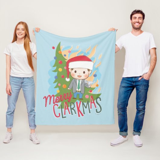 kerstvakantie Merry Clarkmas Fleece Deken (In situ)