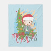 kerstvakantie Merry Clarkmas Fleece Deken (Voorkant)
