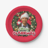 kerstvakantie | Merry Clarkmas Papieren Bordje (Voorkant)