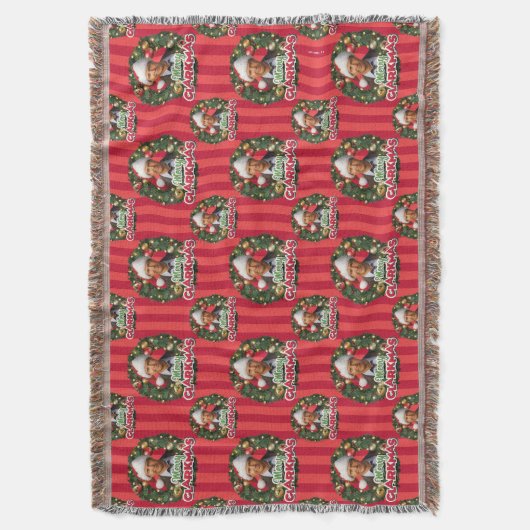 kerstvakantie | Merry Clarkmas Pattern Deken (Voorkant Verticaal)