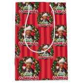 kerstvakantie | Merry Clarkmas Pattern Medium Cadeauzakje (Voorkant)