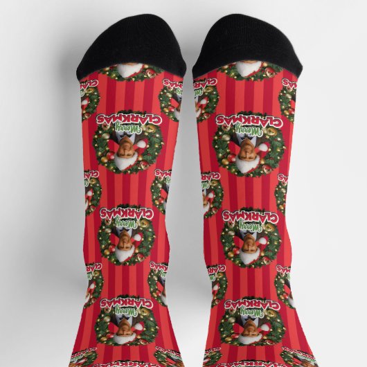 kerstvakantie | Merry Clarkmas Pattern Socks Sokken (Top)
